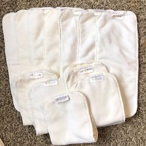 12 Alva cloth diaper inserts - bamboo